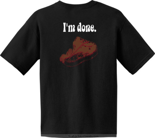 I'm done. Stick a fork in me... T-shirt Design ForkDone