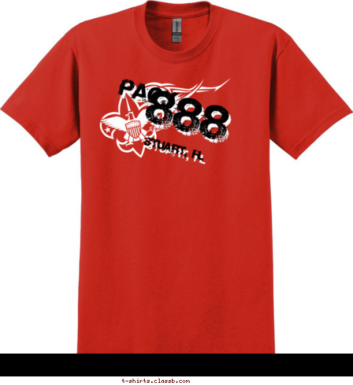 BSA STUART, FL 888 PACK T-shirt Design 