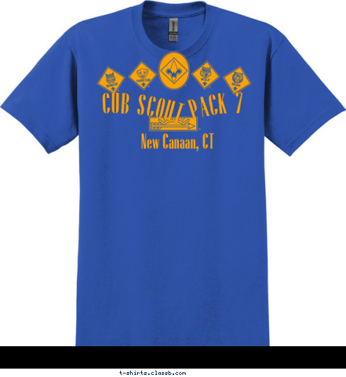 CUB SCOUT New Canaan, CT PACK 7 T-shirt Design 