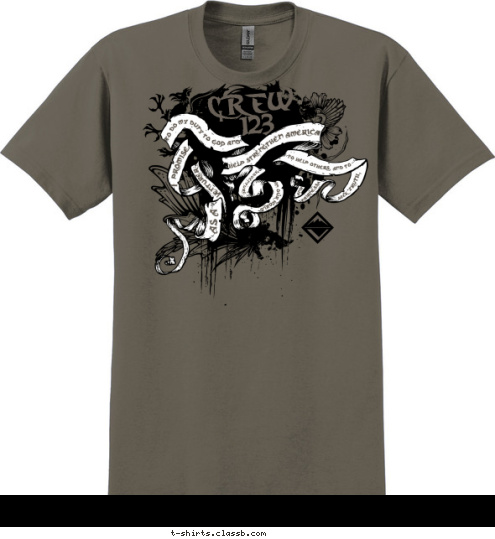 123 CREW T-shirt Design SP1611