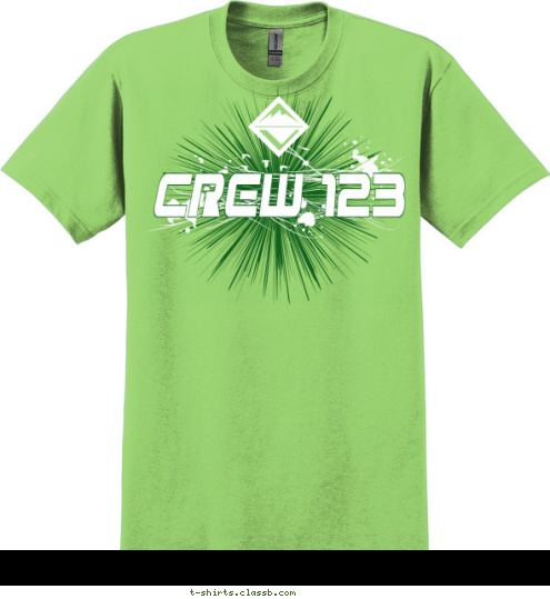 CREW 123 T-shirt Design SP1615