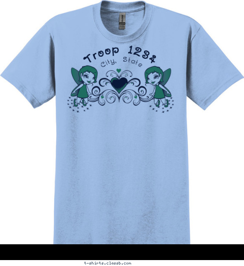 Troop 1234 City, State T-shirt Design SP3270