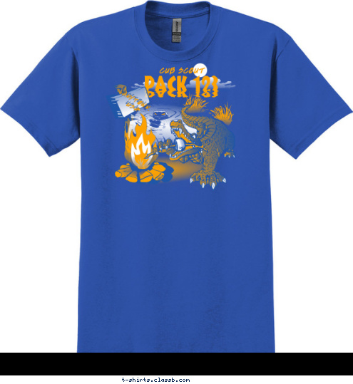 ANYTOWN,
 USA CUB SCOUT PACK 123 T-shirt Design 