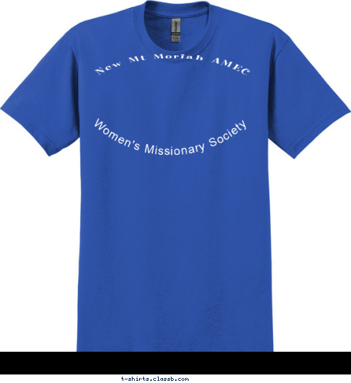 New Mt Moriah AMEC Women's Missionary Society T-shirt Design 