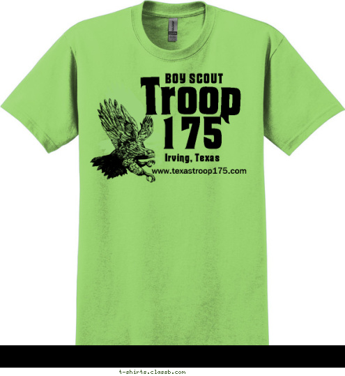 www.texastroop175.com Troop 175 Irving, Texas BOY SCOUT T-shirt Design 