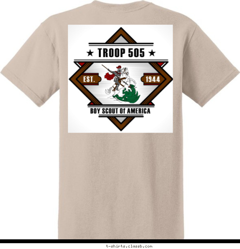 TROOP 555 HOUSTON, TX T-shirt Design 