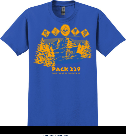 North Barrington, IL PACK 229
 T-shirt Design 