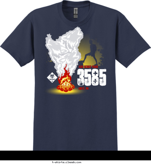 UBLY, MI CUB SCOUT PACK 3585 T-shirt Design 