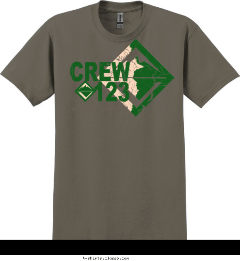 CREW
123 T-shirt Design 