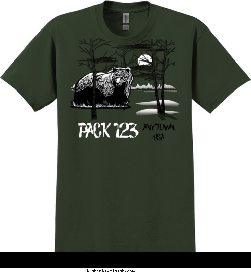 ANYTOWN
USA PACK 123 T-shirt Design 