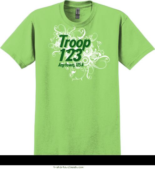 Anytown, USA 123 Troop T-shirt Design 
