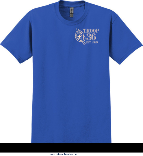 EST. 1929 TROOP 36 T-shirt Design 