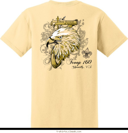 Chantilly Virginia
 TROOP 160 Troop 160 Chantilly, VA CHANTILLY, VA Boy Scouts
 TROOP 160 of America T-shirt Design 