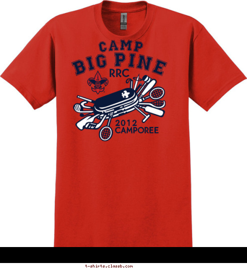 CAMPOREE 2012 RRC
 CAMP BIG PINE T-shirt Design 