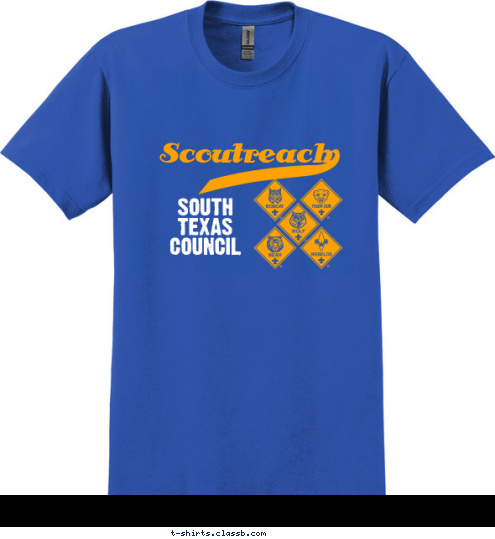 123 CUB SCOUT Scoutreach SOUTH
TEXAS
COUNCIL T-shirt Design 