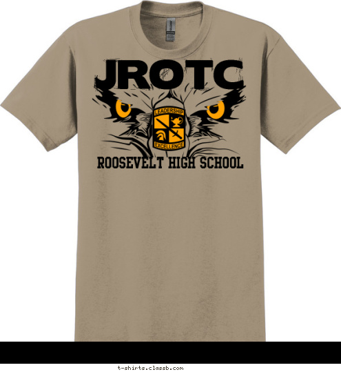 ROOSEVELT HIGH SCHOOL JROTC T-shirt Design SP5517