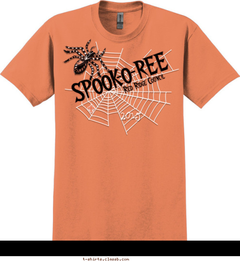 2015 Red Ridge Council SPOOK-O-REE 2015 T-shirt Design 