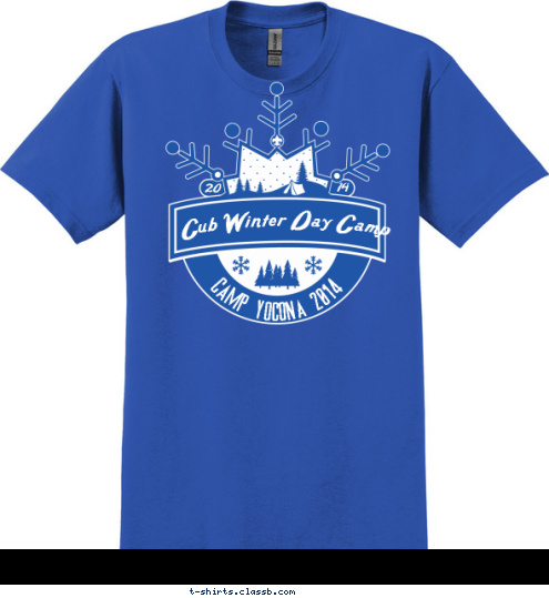 CAMP YOCONA 2014 Cub Winter Day Camp 14 20 T-shirt Design 