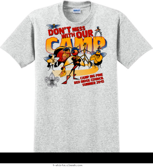CAMP BIG PINE
RED RIDGE COUNCIL
SUMMER 2013
 T-shirt Design 