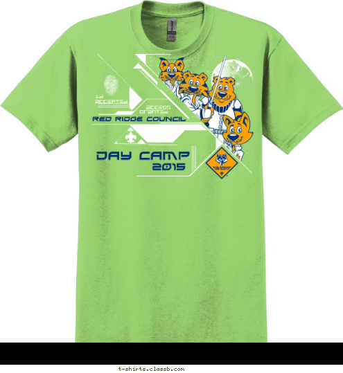 GRANTED   ACCESS ID
ACCEPTED 2015 DAY CAMP RED RIDGE COUNCIL T-shirt Design 
