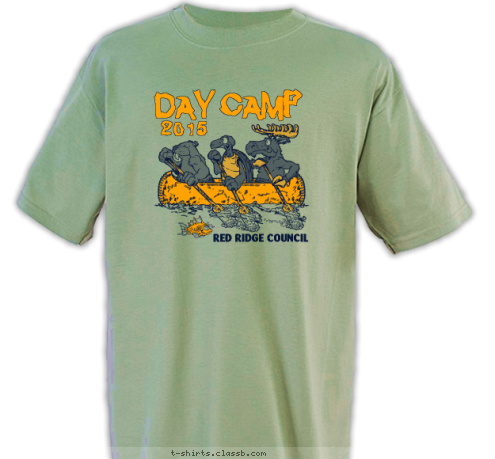 Anytown
USA 2015 DAY CAMP RED RIDGE COUNCIL T-shirt Design 