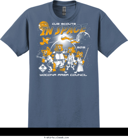 YOCONA AREA COUNCIL 2015 CUB SCOUTS T-shirt Design 