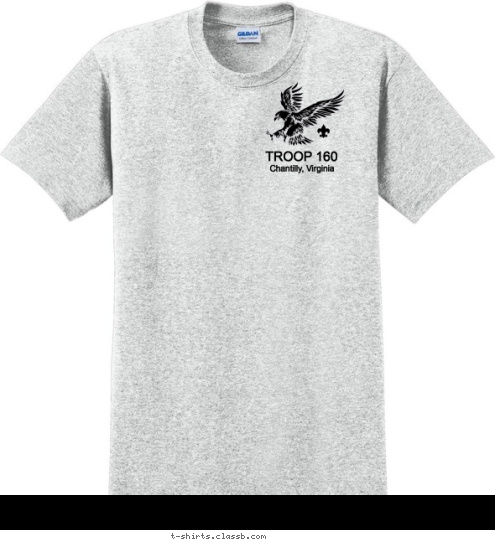 Est. 1995 Saint Robert, MO Chantilly, Virginia BSA Troop 160 Chantilly, VA TROOP 160 T-shirt Design 