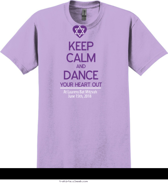 Keep Calm and Dance Your Heart Out T-shirt Design