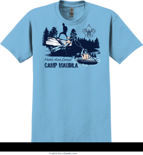 Mobile Area Council CAMP MAUBILA T-shirt Design 