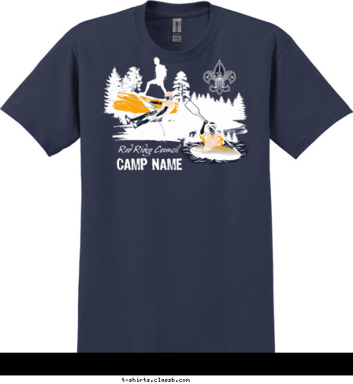 Red Ridge Council CAMP NAME T-shirt Design 