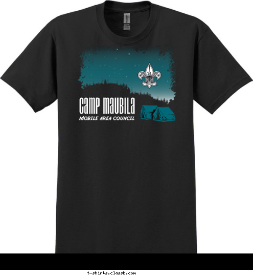 MOBILE AREA COUNCIL CAMP MAUBILA T-shirt Design 