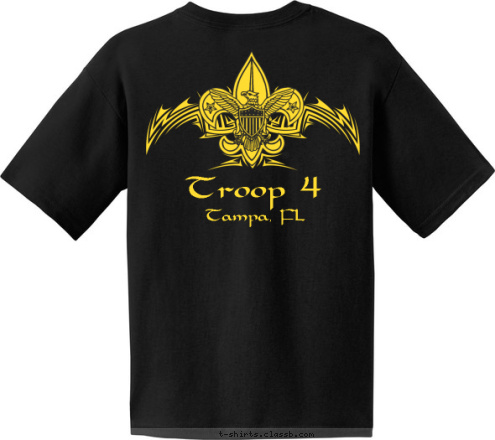 Tampa, FL Troop 4 Tampa, FL Troop 4 T-shirt Design 