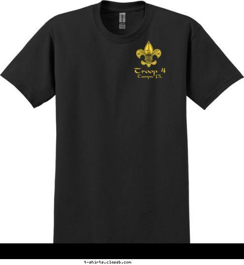 Tampa, FL Troop 4 Tampa, FL Troop 4 T-shirt Design 
