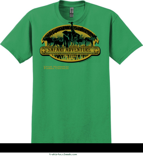 Utah National Parks Council Day Camp
2009 Silver Lake   District Safari Adventure T-shirt Design 