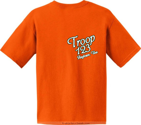 Brownies
 Girl Scout Troop 123 Anytown, Usa T-shirt Design 