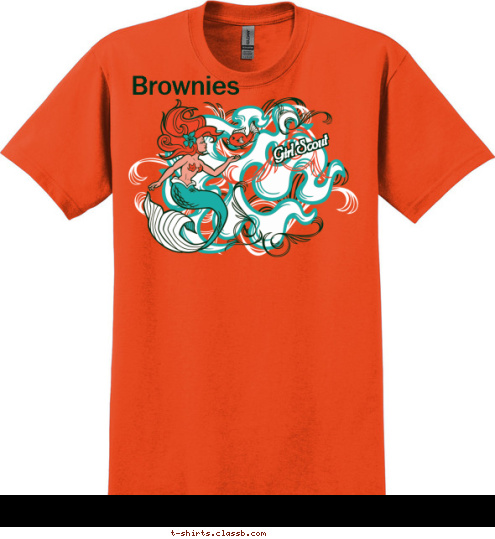 Brownies
 Girl Scout Troop 123 Anytown, Usa T-shirt Design 