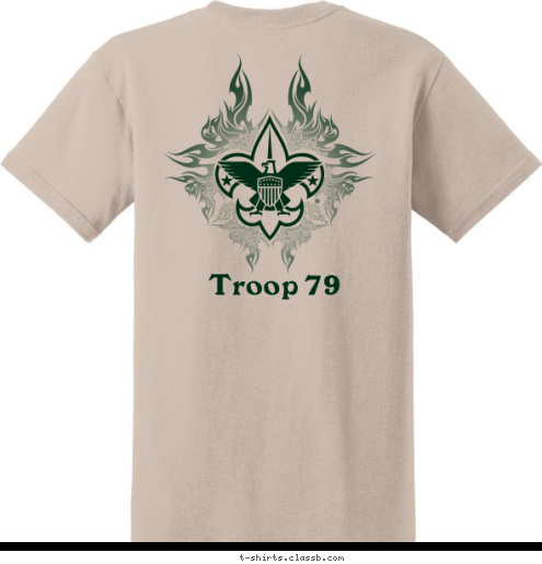 New Text Potomac Falls, VA PACK 572 Troop 79 Troop 79 T-shirt Design 