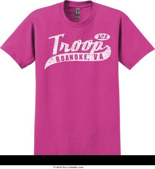 Troop 123 V A ROANOKE, T-shirt Design 