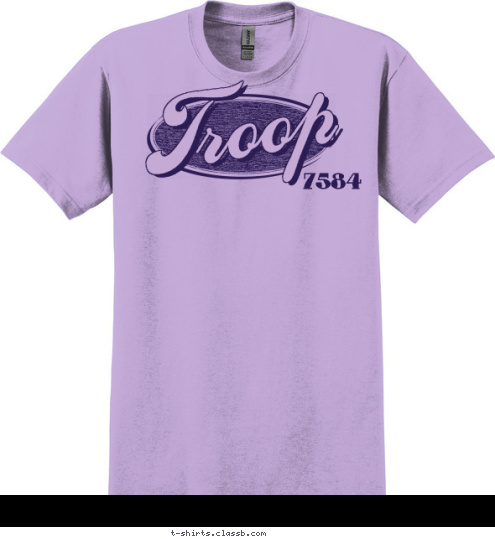 7584 T roop T-shirt Design 