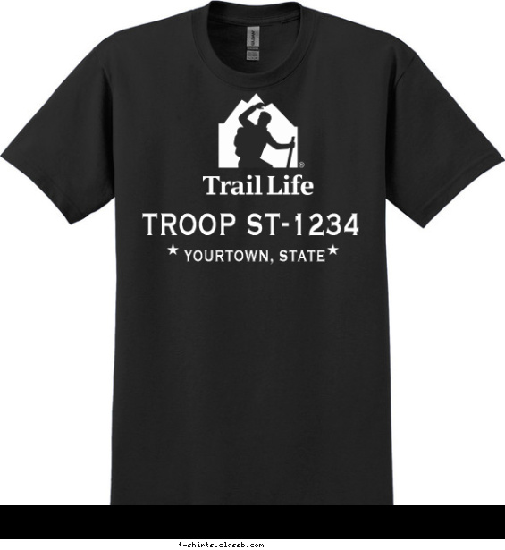 Trail Life Double Star T-shirt Design