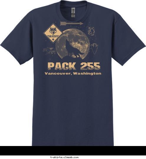 PACK 255 Vancouver, Washington  T-shirt Design 