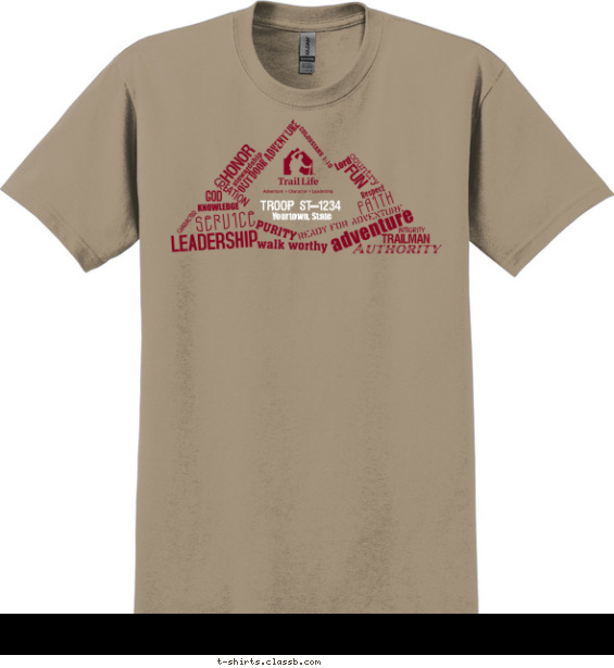 Mountain Text Design T-shirt Design