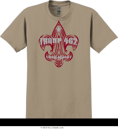 ALWAYS PREPARED TROOP 462 T-shirt Design 