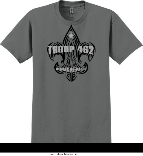 ALWAYS PREPARED TROOP 462 T-shirt Design 