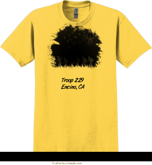 Troop 229
Encino, CA TROOP 123 T-shirt Design 