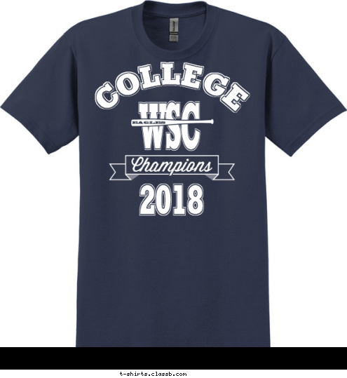 EAGLES Champions 2018 WSC COLLEGE T-shirt Design SP5922