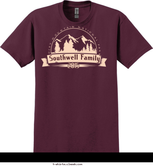 ROCKY MOUNTAIN NATIONAL PARK 2015 Southwell Family T-shirt Design 