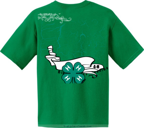 ANYTOWN, USA NAME 4-H Learn by doing High Country Handiworkers T-shirt Design 