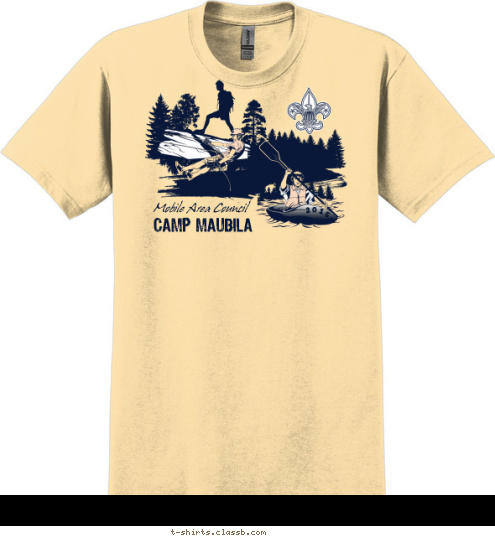 2015 STAFF STAFF 2015 Mobile Area Council CAMP MAUBILA T-shirt Design 