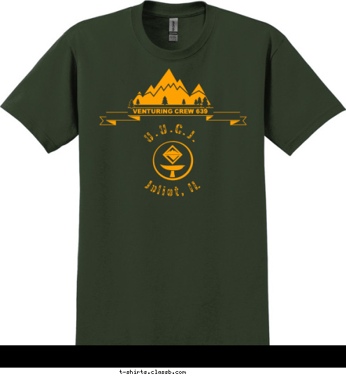 Joliet, IL U.U.C.J. VENTURING CREW 639 OUTDOORS T-shirt Design 